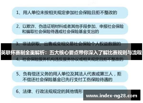 英联杯赛制全面解析：五大核心要点带你深入了解比赛规则与流程